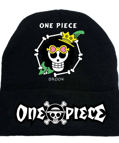 Anime One Piece Embroidered Beanies Hat Men Women Winter Autunm Warm Knitted Bonnet Cap Wool Skullies Boys Beanies Caps