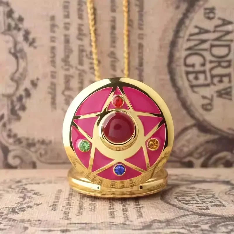 Sailor Moon Moon Prism Pocket Watch Second Generation Lifewith sailor moon Card Captor Sakura accessories holiday gift
