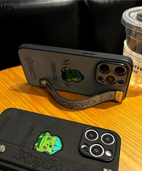 Gengar, Bulbasaur & Squirtle iPhone Case – Pokémon Laser Emboss Leather Cover