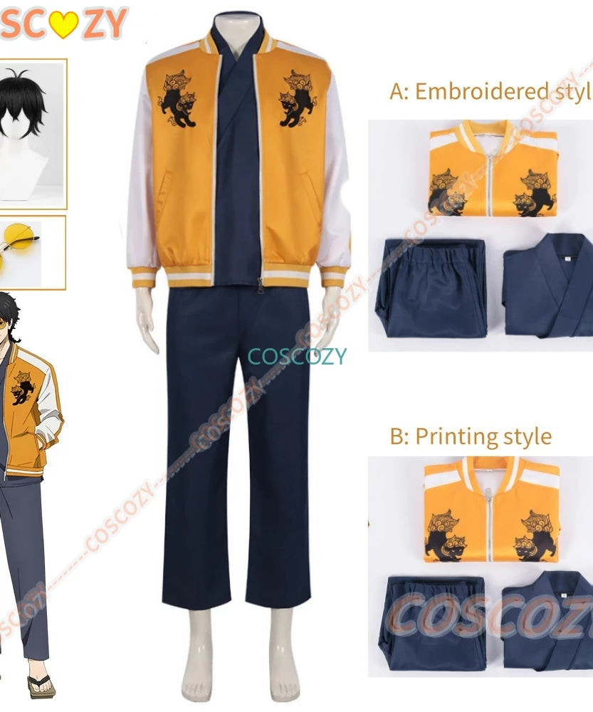 Wind Breaker Jo Togame Cosplay Set - Costume, Wig, Uniform, Glasses