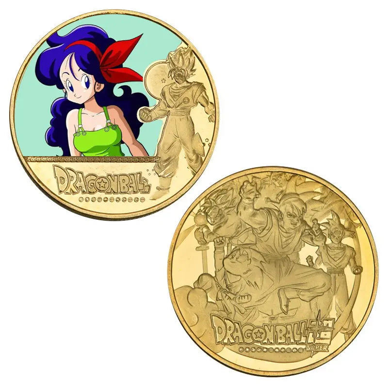 Dragon Ball Commemorative Gold Coin — Goku & Vegeta Collectible 8