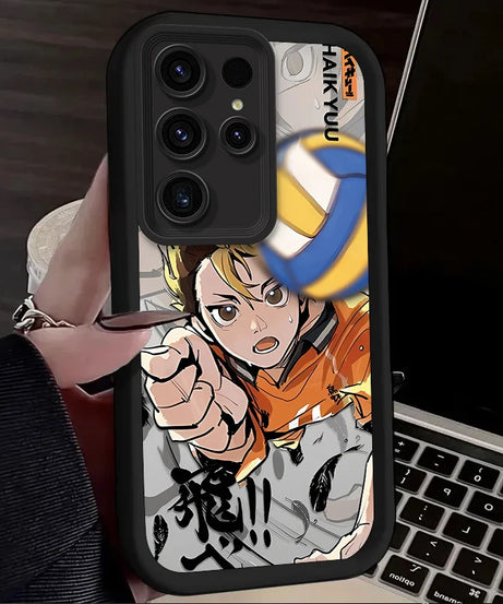 Anime Haikyuu Shoyo Hinata Case For Samsung Galaxy S24 S25 S23 Ultra S22 S21 Plus FE A36 A56 A26 A16 A06 A15 A25 A35 A55 5G Etui