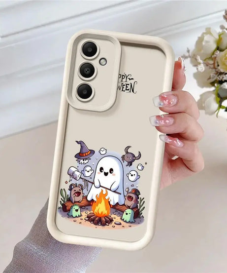 Case for Samsung A54 A52 A14 A53 A12 A13 A23 A71 A34 A51 A13 A33 A15 A32 A22 A55 A24 Phone Case Happy Halloween Ghost