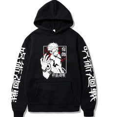 Ryomen Sukuna Anime Graphic Hoodie – Casual Long Sleeve Pullover Sweatshirt