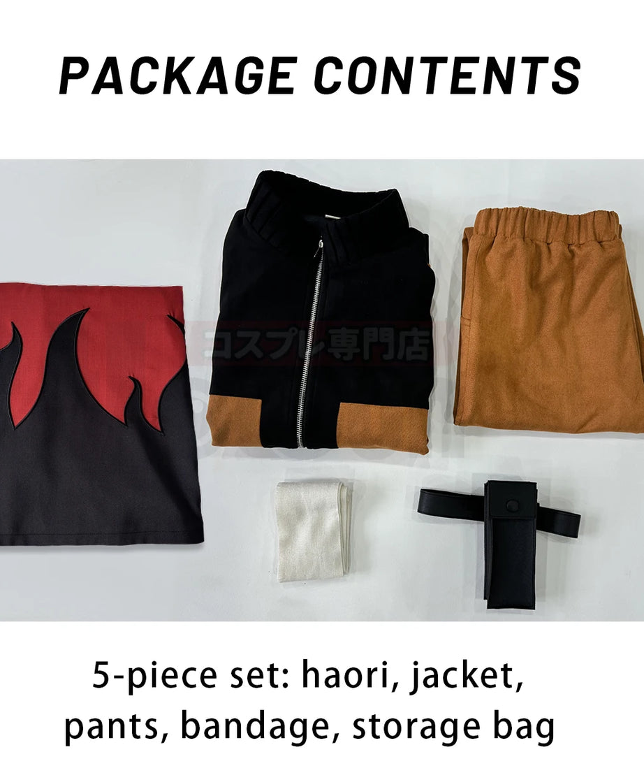 Naruto Uzumaki Cosplay Cloak – Unisex Anime Haori for Halloween & Conventions