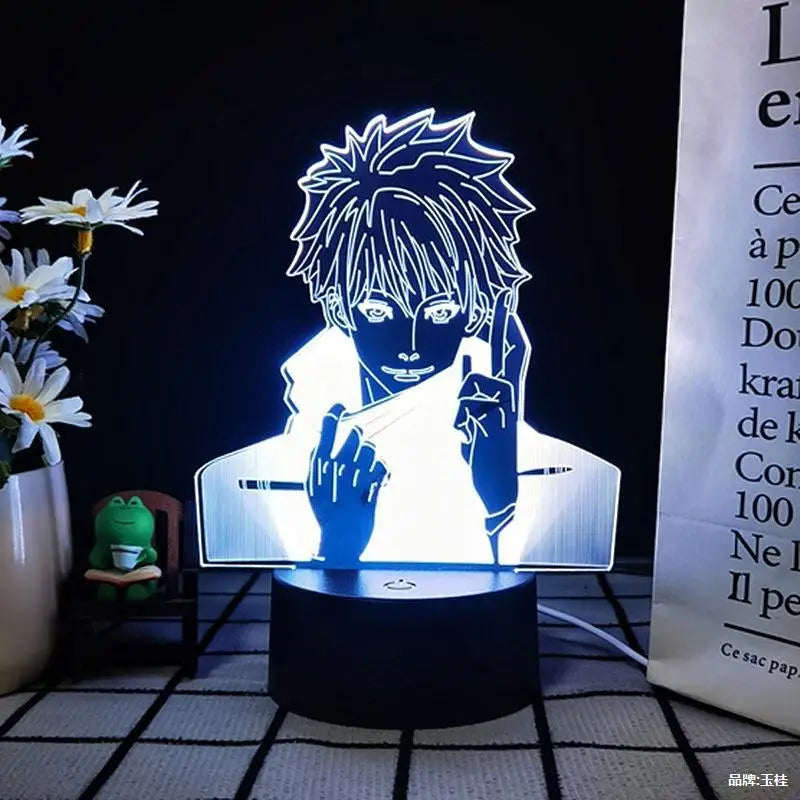 Anime Jujutsu Kaisen Ryomen Sukuna 3D LED Night Light – Touch & Remote Desk Lamp 2