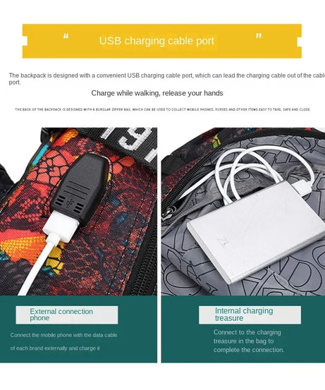 Naruto Sasuke Children Backpack School Bags Waterproof for Boy Girls Anime Luminous Kids SchoolBag USB Charging Book Bag