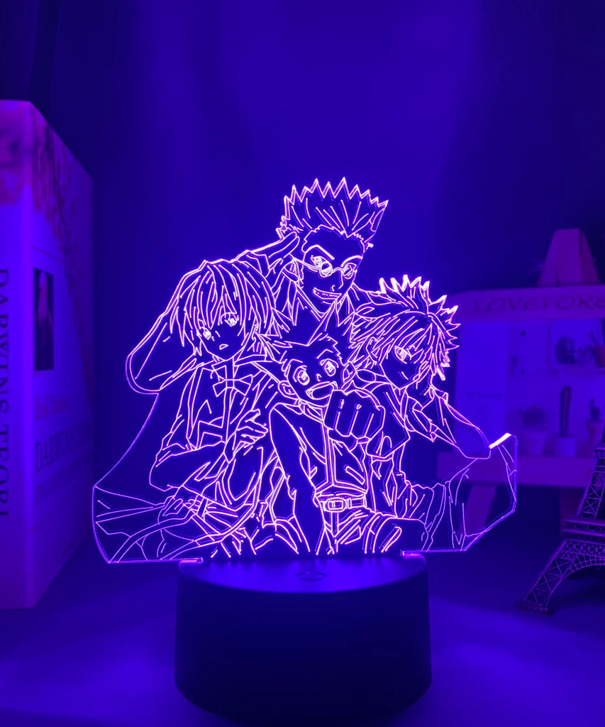 Anime Hunter X Hunter Led Night Light Killua Zoldyck Figure Nightlight Color Changing Usb Battery Table 3d Lamp Gift for Kids
