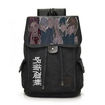 Jujutsu Kaisen Anime Backpack Cosplay Gojo Unisex Students School Bag Large Capacity Bookbag Laptop Travel Rucksack Outdoor Bag