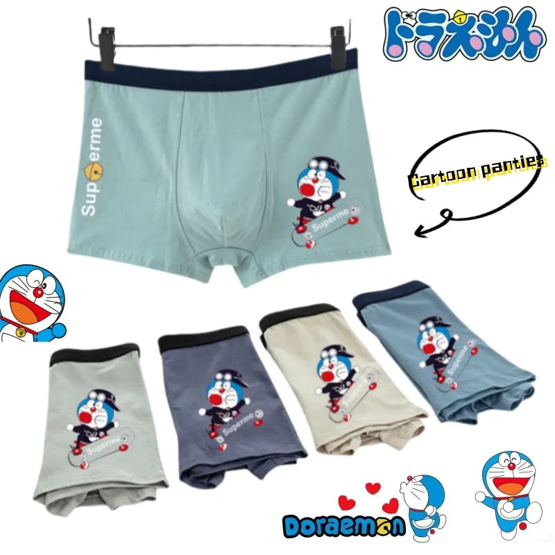 Doraemon Cartoon Boxer Shorts – Cute & Comfy Breathable Underwear