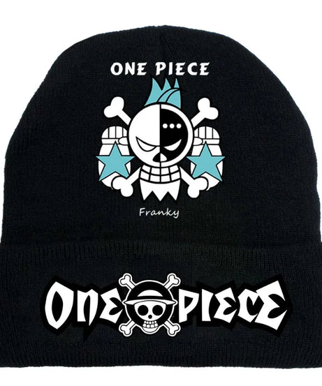 Anime One Piece Embroidered Beanies Hat Men Women Winter Autunm Warm Knitted Bonnet Cap Wool Skullies Boys Beanies Caps