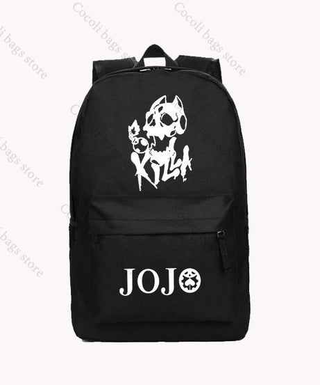Anime JoJo's Bizarre Adventure Print Backpack School Bag Large Capacity School Backpack Oxford Teenage Youth Backpacks