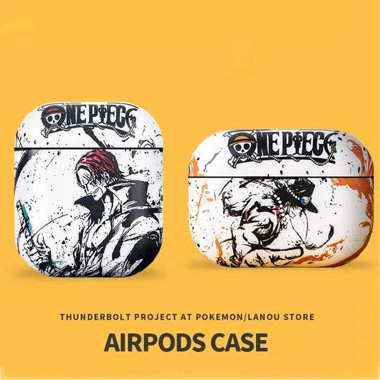 Anime One Piece Airpods1/2 Protective Case for Iphone Pro Bluetooth 3Rd Generation Earphones with Anti Drop Frosted Soft Shell