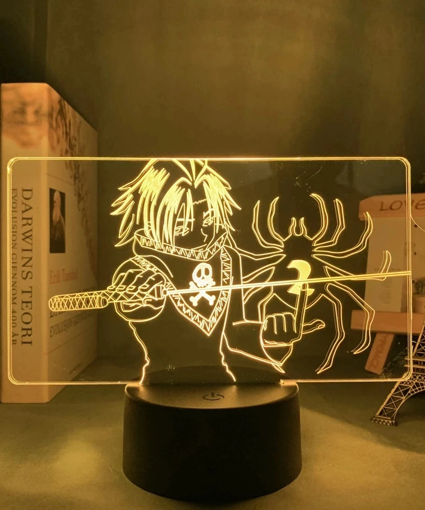 Anime Hunter X Hunter Led Night Light Killua Zoldyck Figure Nightlight Color Changing Usb Battery Table 3d Lamp Gift for Kids