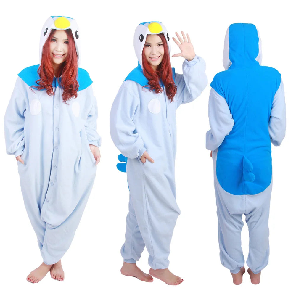 Pokémon Anime Onesie Kigurumi Cosplay Costume – Cozy Flannel Pajamas Jumpsuit for Adults 3