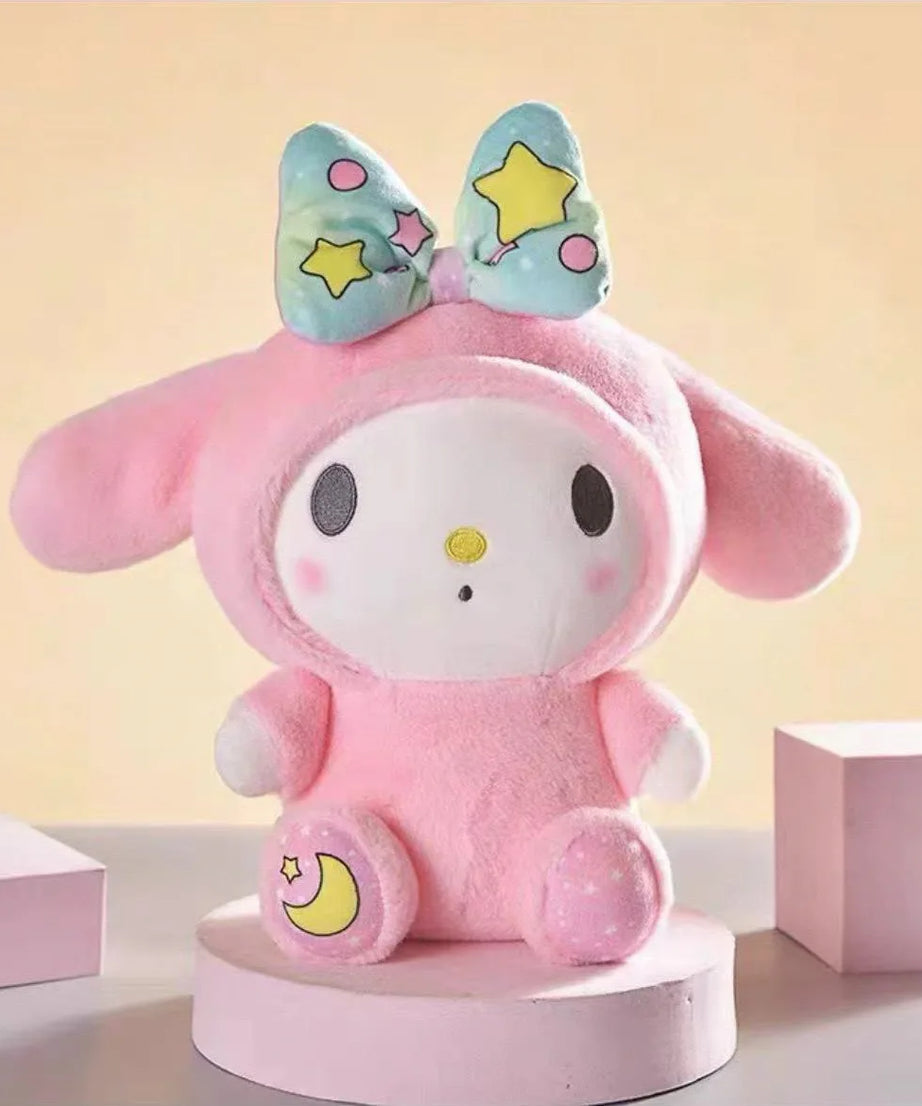 Sanrio 25Cm Anime Kuromid Toys Kawaii Mymelody Cinnamorol Plush Soft Stuffed Animals Doll Plushie Pillow Xmas
