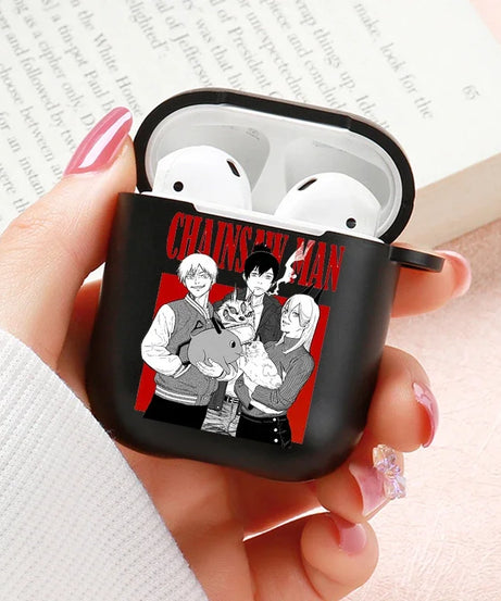 Anime Chainsaw Man Airpods Case for Apple Airpods Pro 2 1 2 3 Protective Denji Makima Aki Pochita Airpods Pro Case