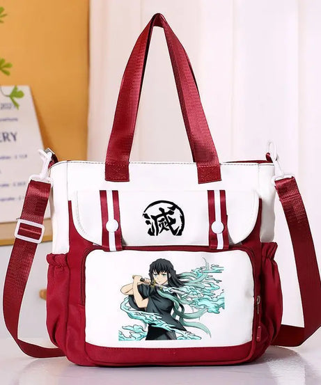 Anime Demon Slayer Kamado Tanjirou New Shoulderbag Men Women Crossbody Bags Student Fashion Large Capacity Handbag Holiday Gifts