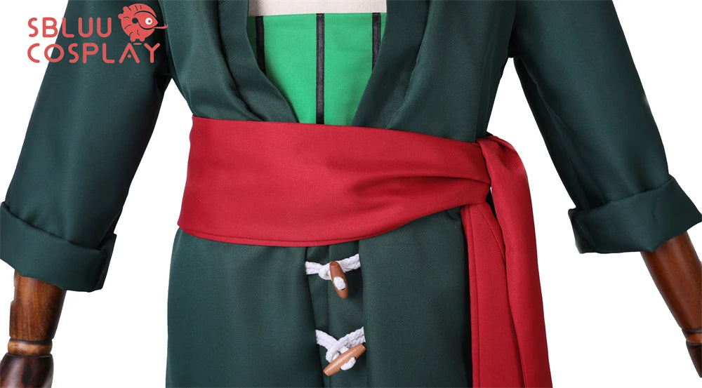 One Piece Roronoa Zoro Cosplay Costume – Anime Full Set Kimono Outfit 6