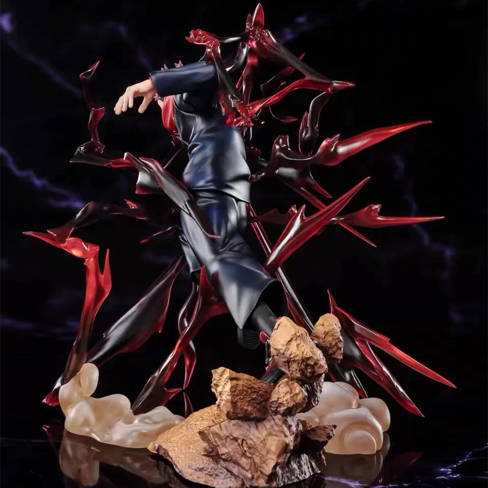 19cm Jujutsu Kaisen Itadori Yuji black flash action figure collection toys Christmas gift doll with box
