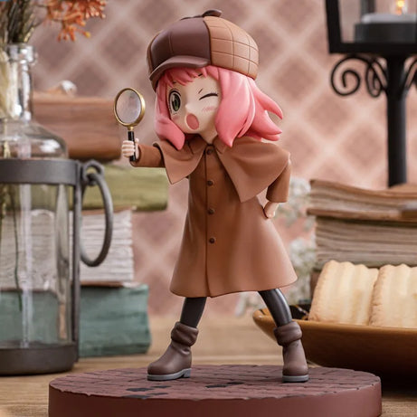 13cm SPY FAMILY Figurine Anya Forger Action Figures Detective Uniform PVC Anime Model Collection Toys Statue Kids Birthday Gift