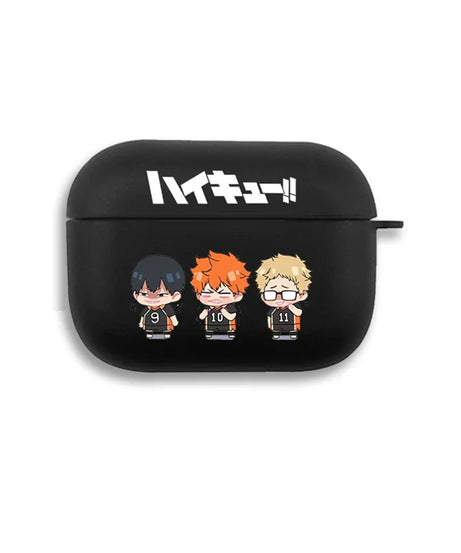 Cut Anime Oya Haikyuu Love Volleyball Earphone Case For AirPods 12 3 Pro Clear silicone wireless Bluetooth headphone case