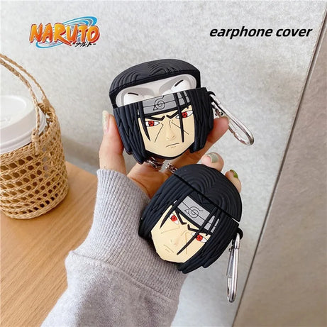 NEW Naruto Cartoon Airpods Earphone Cover Uchiha Itachi Airpods 1/2 Airpods Pro Bluetooth Wireless Earphone Case Gift