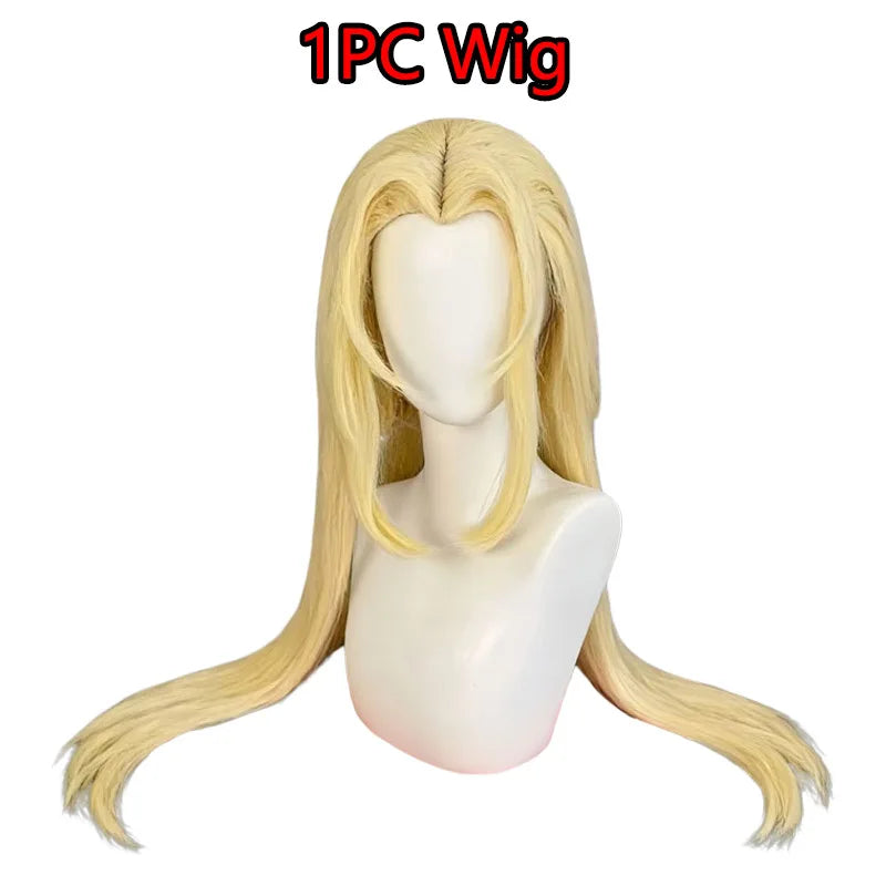 Anime Naruto Tsunade Cosplay Costume Set – Premium Kimono Haori Outfit with Wig & Necklace 8