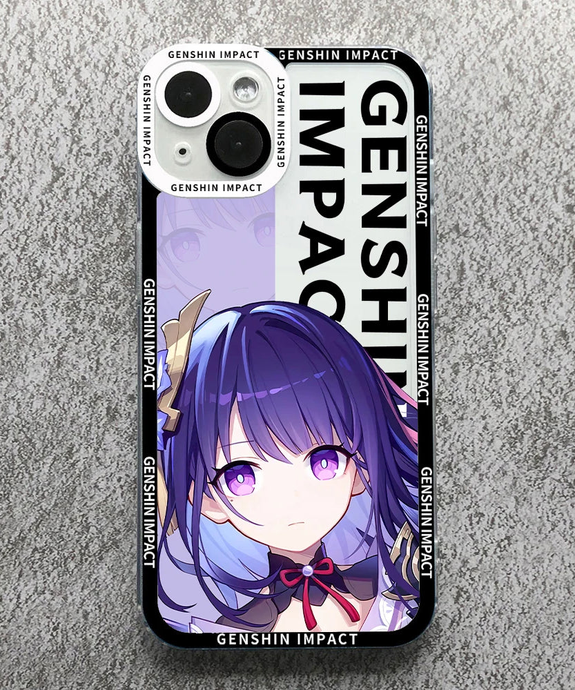 Anime Genshin Impact Anime Phone Case For Samsung S 20 21 22 23 PLUS S 23 24 ULTRA S21 FE Clear Soft Silicone TPU Cover