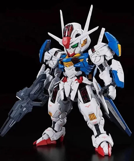 SUPA MGSD Aerial Q Version Gunpla Model Kit Witch From Mercury Mecha Assembly Toy Action Figures Halo Floating Cannon Boys Gifts