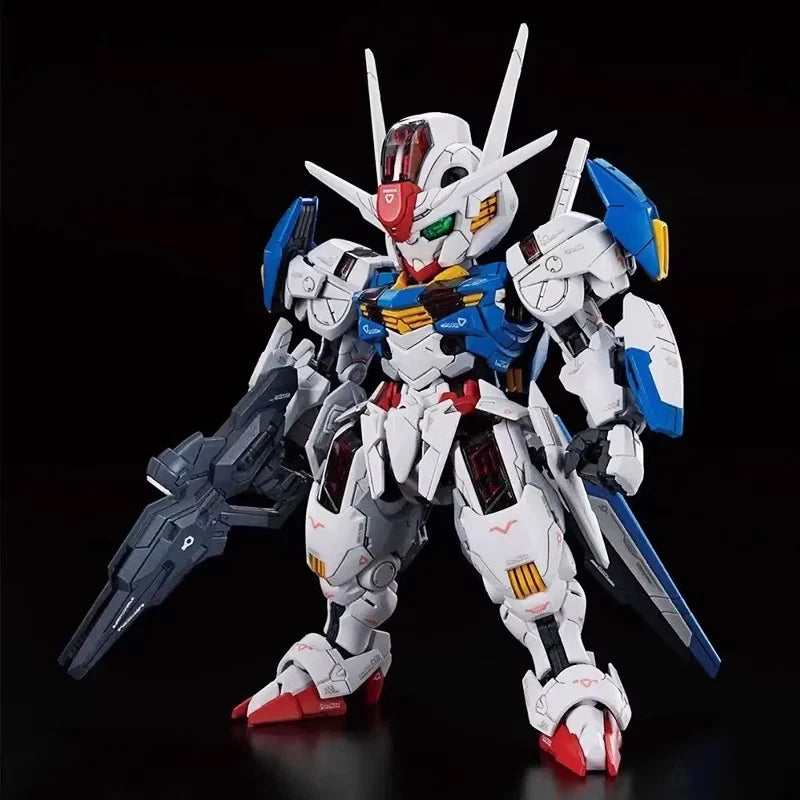 SUPA MGSD Aerial Q Version Gunpla Model Kit Witch From Mercury Mecha Assembly Toy Action Figures Halo Floating Cannon Boys Gifts