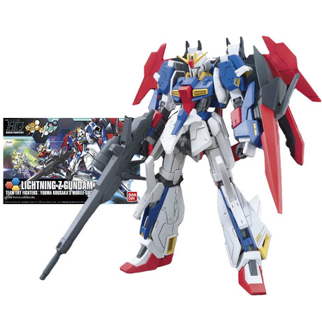 Gundam Model Kit Anime Figure HGBF 1/144 Lightning Z Gundam Genuine Gunpla Model Action Toy Figure Toys for Children