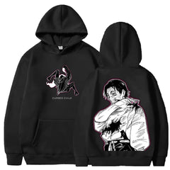 Anime Jujutsu Kaisen Okkotsu Yuta Cool Graphic Printed Hooded Men Women Manga Hoodies Loose Casual Sweatshirt Harajuku Pullover