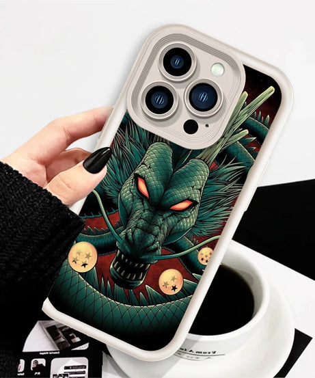 D-Dragon Ball Logo Japan Goku Eye Ladder For Apple iPhone 15 14 13 12 11 XS XR X Pro Max Plus Soft Phone Case
