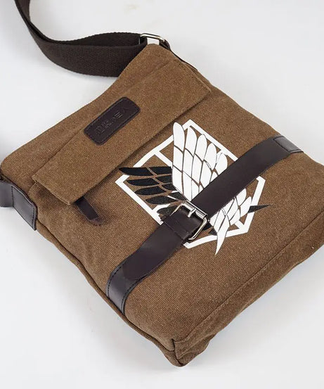 Eren Yeager Retro Shoulder Bag – Attack on Titan Anime Crossbody Tote