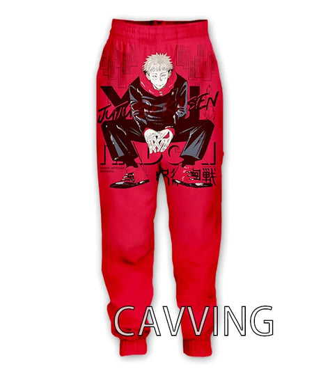 New Fashion 3D Print Anime Jujutsu Kaisen Casual Pant Sport Sweatpants Straight Pants Jogging Pants Trousers for Women/Men