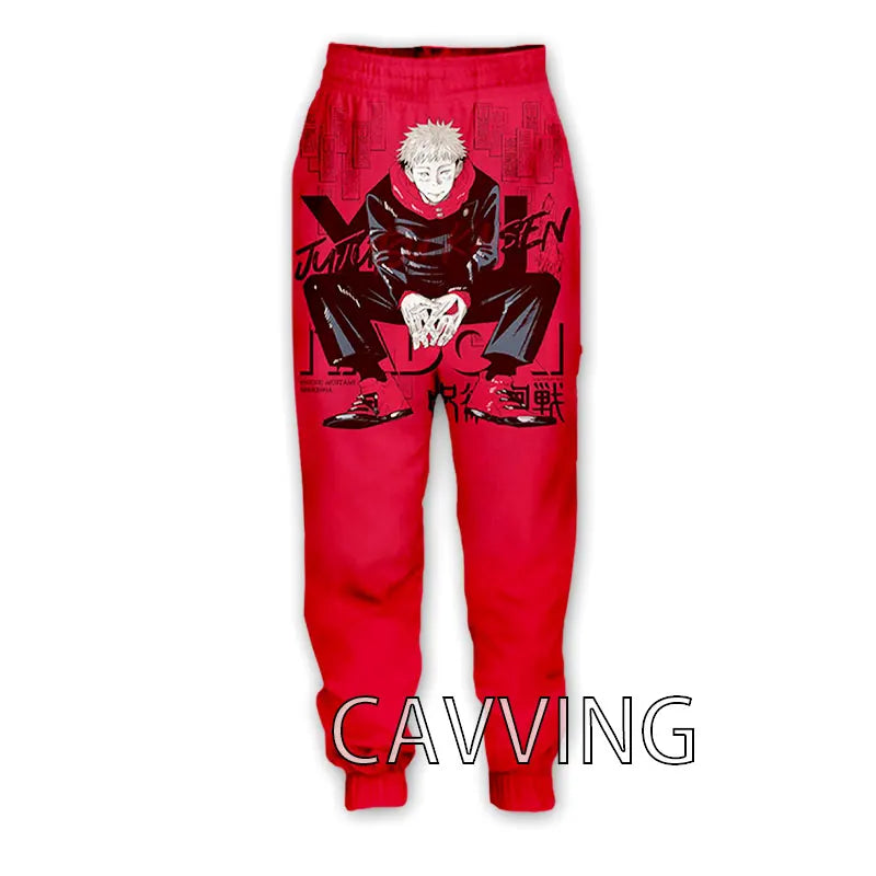 New Fashion 3D Print Anime Jujutsu Kaisen Casual Pant Sport Sweatpants Straight Pants Jogging Pants Trousers for Women/Men
