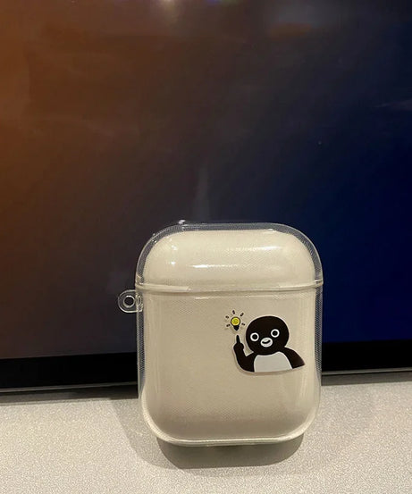 Unique Special Penguin Bulb Cases for Airpods Pro 3 2 1 Earphone Shell Wireless Bluetooth Charging Box for Apple Airpod 3 Covers