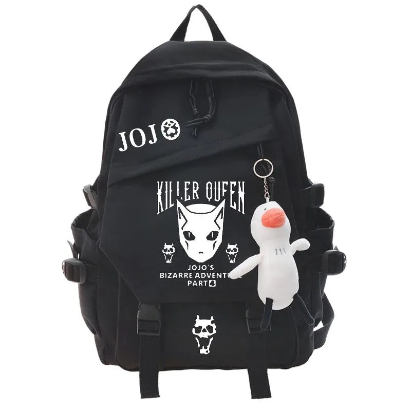JoJo's Bizarre Adventure Anime Backpack Student School Bag Bookbag Laptop Travel Rucksack Outdoor Boy Girl Gifts