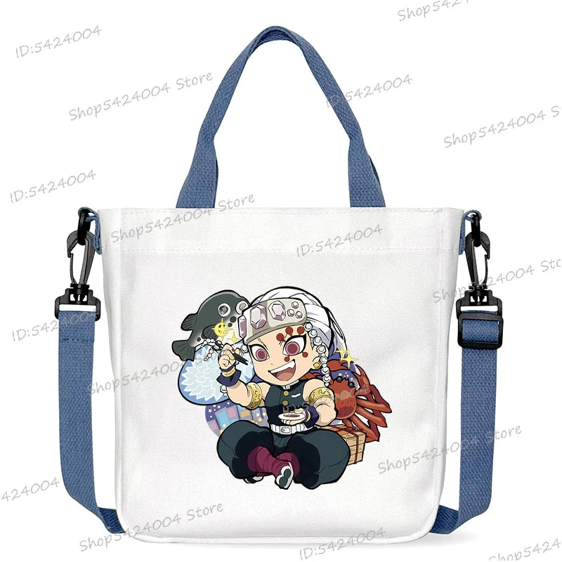 Demon Slayer Crossbody Bag – Rengoku & Tengen Graphic Print Shoulder Bag