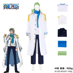 One Piece Koby Cosplay Costume — Marine Captain Uniform