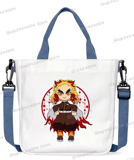 Demon Slayer Crossbody Bag – Rengoku & Tengen Graphic Print Shoulder Bag