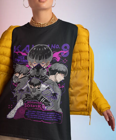 Kaiju no 8 T-shirt Hoshina Gift Manga Best Anime Graphic Tee Shirt All Size