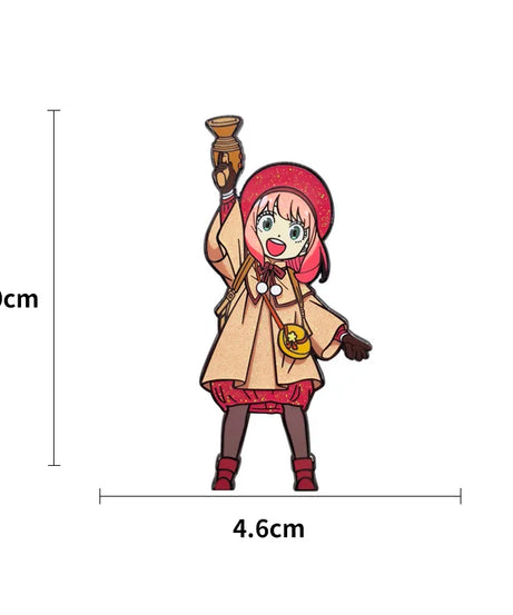 Spy X Family Anya Metal Enamel Pins Cute Brooch for Backpacks Fashion Anime Badge Accessories for Students and Fans