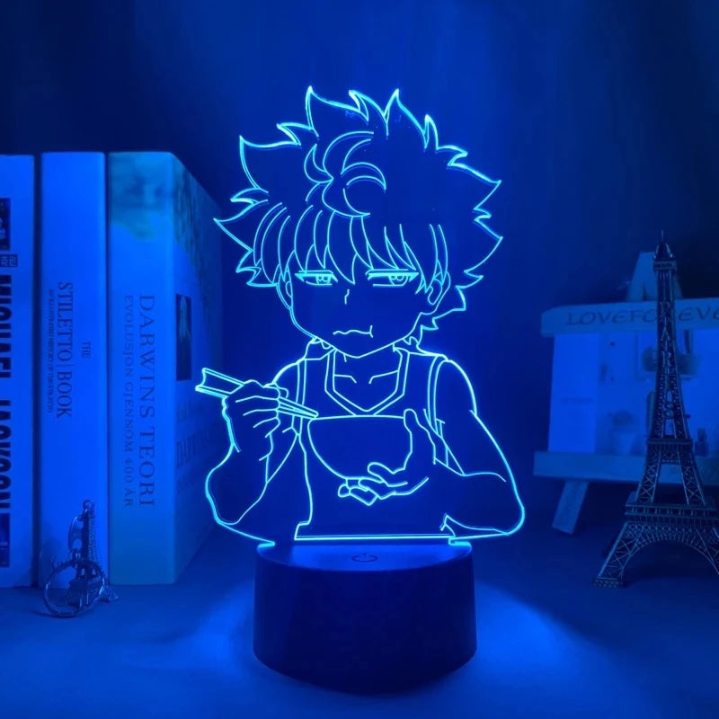 Anime Hunter X Hunter Led Night Light Killua Zoldyck Figure Nightlight Color Changing Usb Battery Table 3d Lamp Gift for Kids