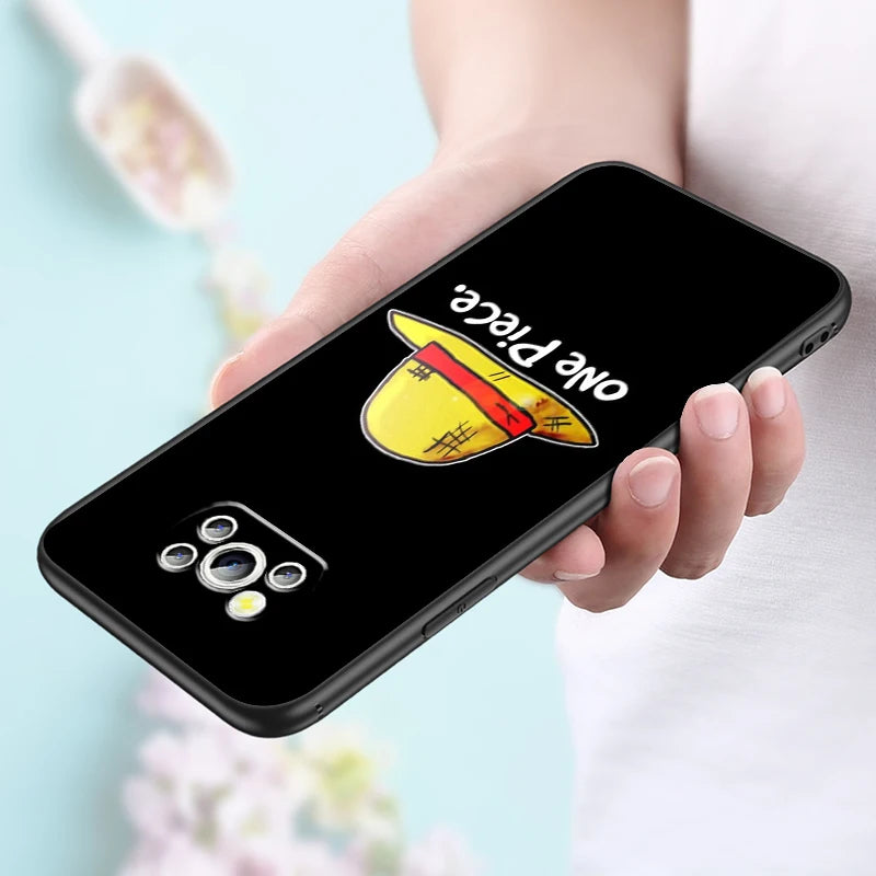 One Piece Luffy Case for Xiaomi Mi Poco F5 F4 F3 F2 X5 X4 X3 M6 M5 M5S M4 M3 C40 Pro GT NFC 5G