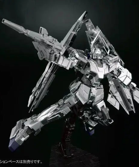 HGUC 1/144 Unicorn 03 Phenex Assembly Model Kit Action Figure Electroplated Silver Plating Mecha Toy Collection Decor Gift Toys