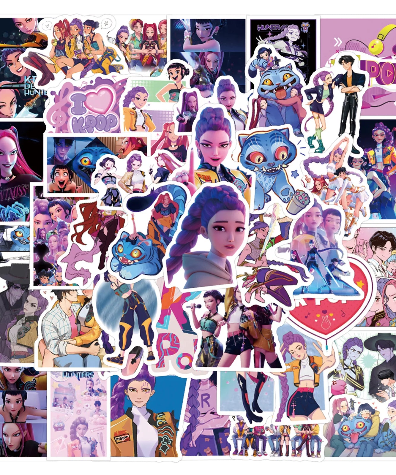 10/30/55PCS Animated Movies KPop Demon Hunters Sticker DIY Phone Laptop Luggage Skateboard Graffiti Decals Fun for Kid