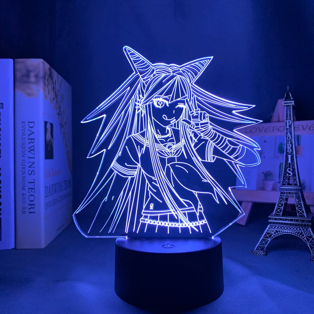 Anime Danganronpa V3 Nagito Komaeda Led Night Light Nagito Komaeda Game Figure Bedside Lamp for Bedroom Decor Kids Manga Gifts