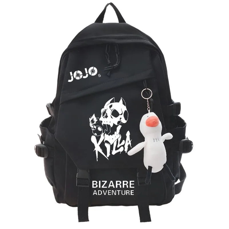 JoJo's Bizarre Adventure Anime Backpack Student School Bag Bookbag Laptop Travel Rucksack Outdoor Boy Girl Gifts